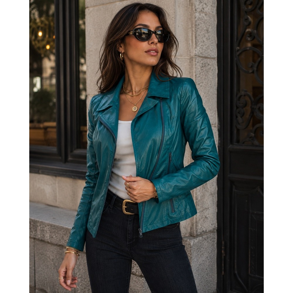 FIORUCCI Biker Jacket Cropped Gorpcore Coat Lightweight Designer 38 or US 4